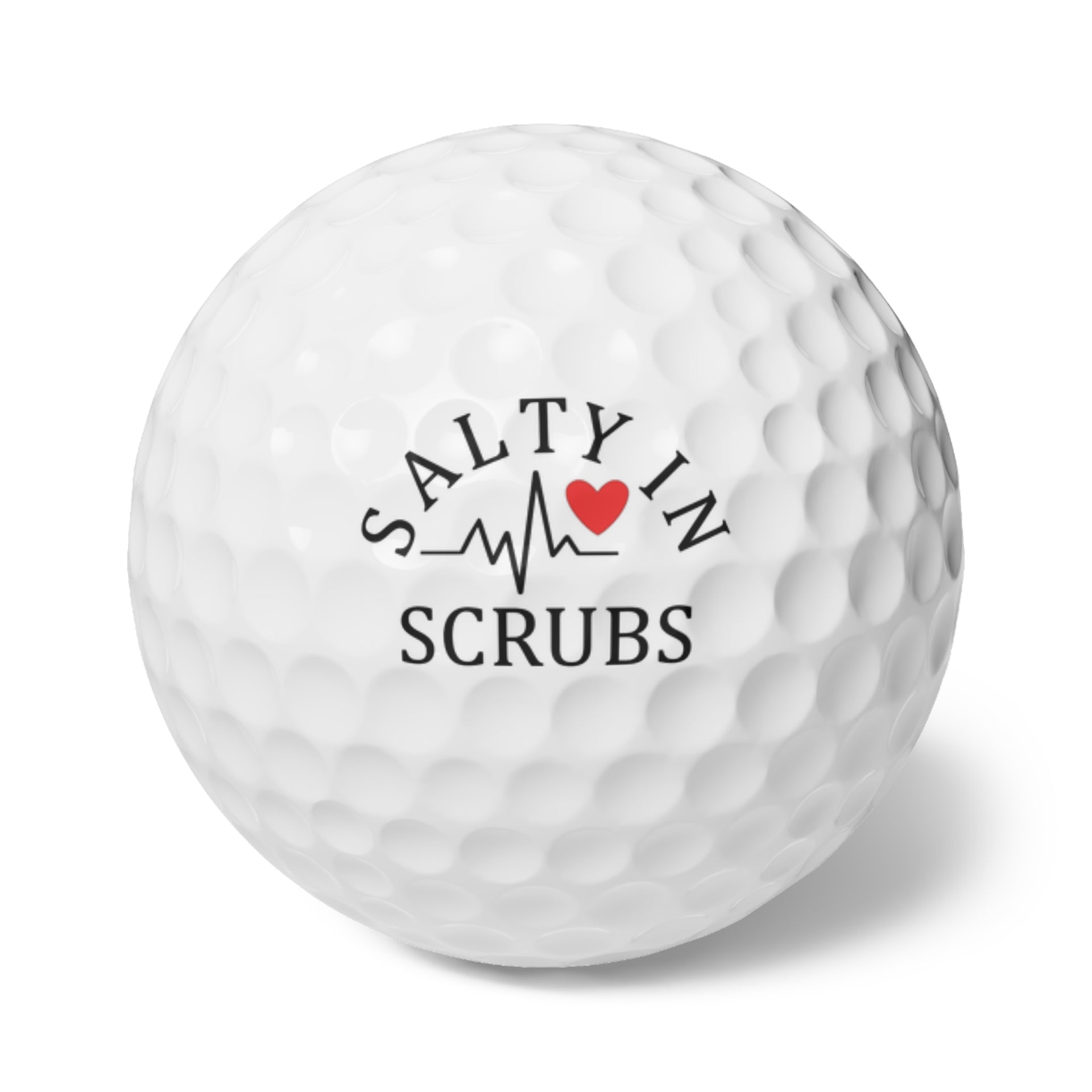 Salty In Scrubs Custom Golf Balls